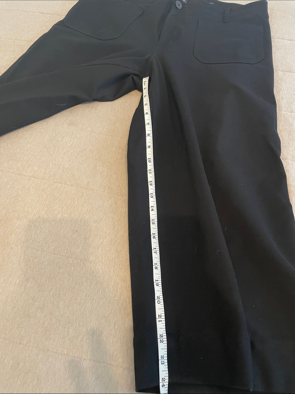 Anthropologie Maeve The Colette Ponte Black Wide-Leg Pants 18W - Picture 8 of 8